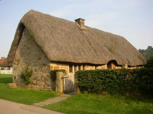 Cruck-framed cottage from Stang End, Ryedale Folk Museum, Hutton-le-Hole